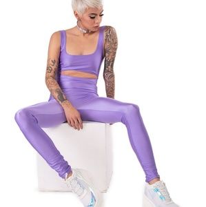 iHeartRaves Feelin' Alive Jumpsuit Purple Large